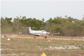 Mail plane on Chuulangun airstrip